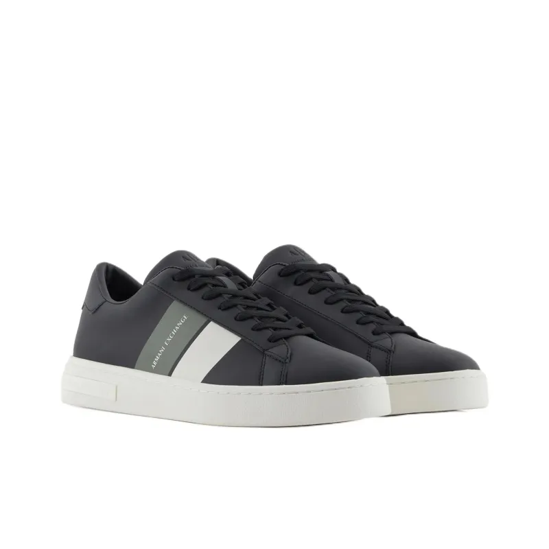 ARMANI EXCHANGEAE Low Top Skateboard Shoes Men's Black-2