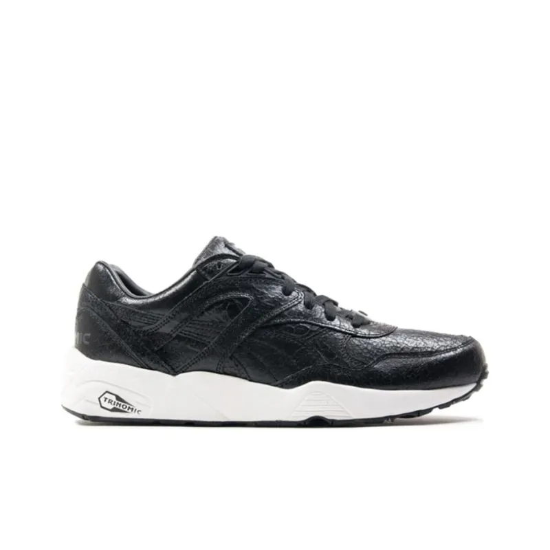 PUMA R698 Trinomic Crckl 'Black White'-1