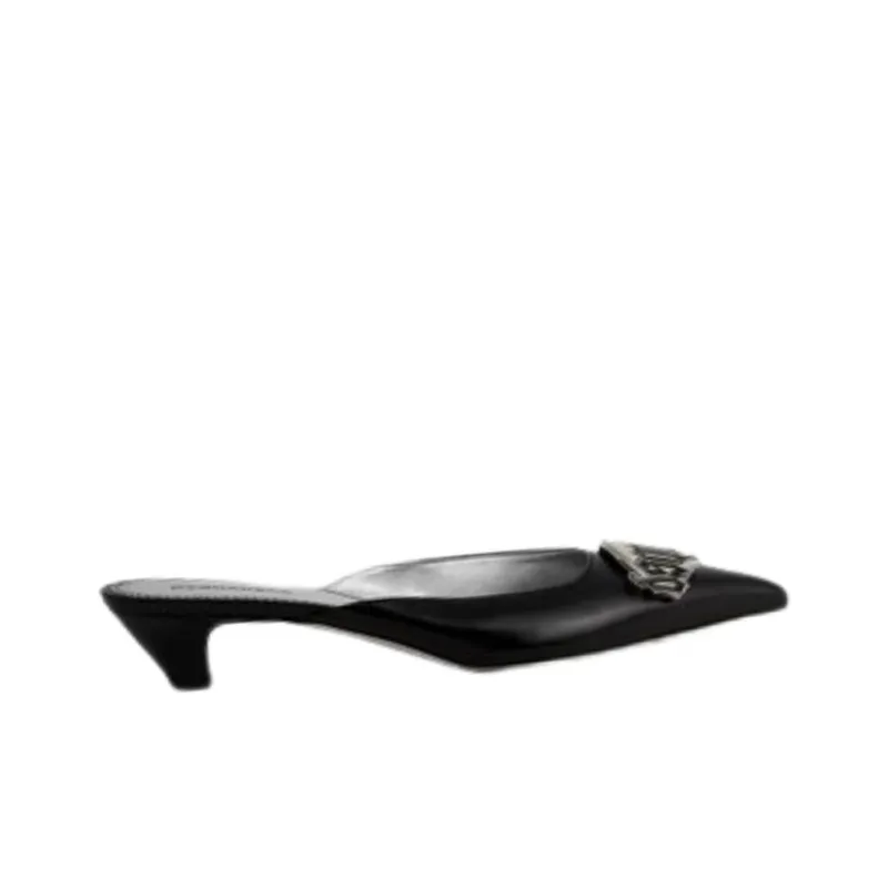 DSQUARED 2 Logo Plaque Pointed Top Mules Women's-1