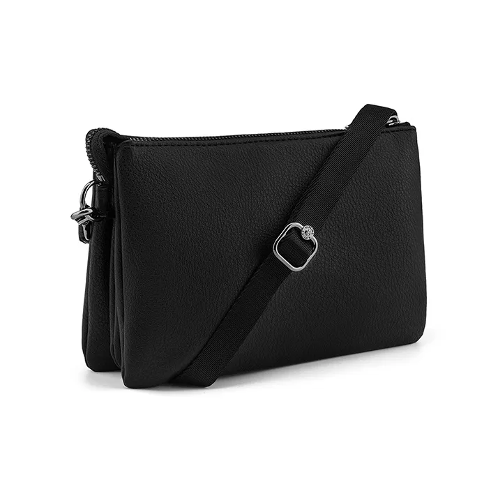 Kipling Shoulder Bags Black Leather Patchwork-1