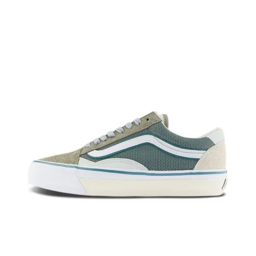 Vans Old Skool Skateboard Shoes Unisex Low-Top Beige/Green