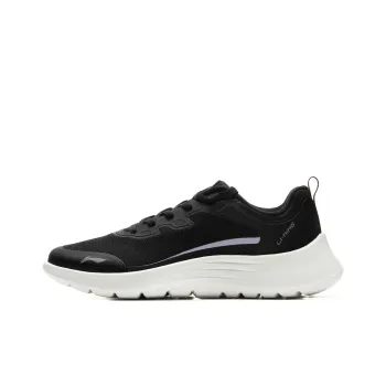 LiNing Light String Abrasion Resistant Cushioning Slip Resistant Lightweight Low Top Running Shoes Women's Black