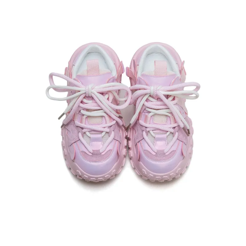 Jay Wear Resistant Breathable Height Increasing Low Top Chunky Sneakers Women's-2