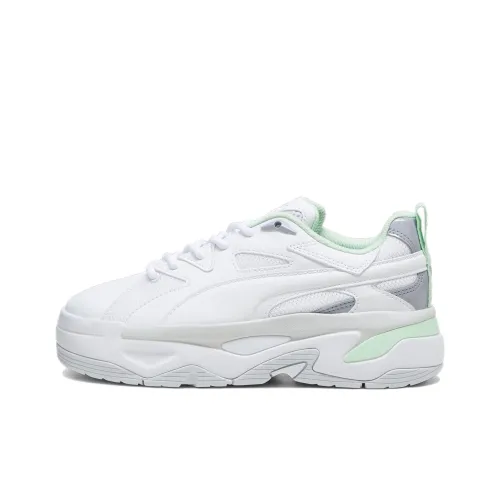 PUMA BLSTR Blaster Slip Resistant Water Resistant Low Top Casual Shoes Women's White Green