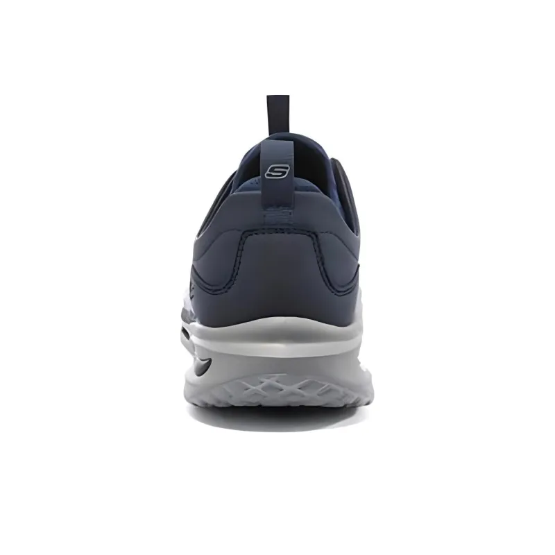 Skechers Anti Slip And Wear Resistant Breathable Low Top Casual Shoes Men's Navy-3