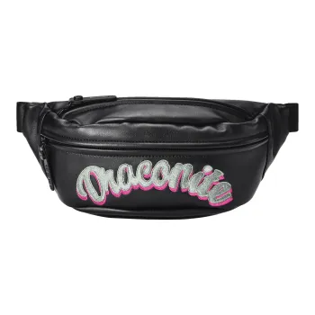 DRACONITE PU Shoulder Bag Crossbody Bag Sling Bag Fanny Pack Regular Unisex Black