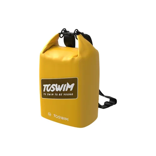 TOSWIM Polyester Swim One Shoulder Backpack Unisex Pink/Black/Yellow/Green