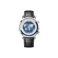 Silver Dial Black Strap