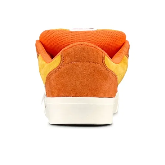 LuzaoT SUPER DRAG Stars Shoes Anti Slip And Wear Resistant Breathable Low Top Skateboard Shoes Women's Orange Yellow-4
