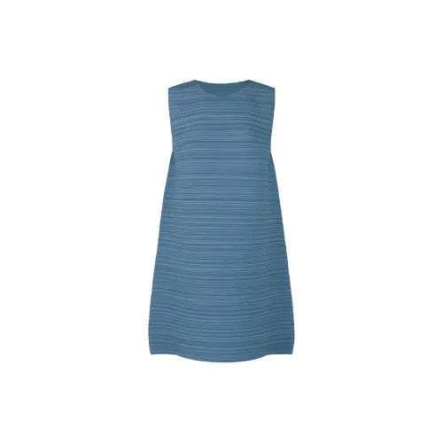 PLEATS PLEASE ISSEY MIYAKE Sleeveless Dresses Women's Blue