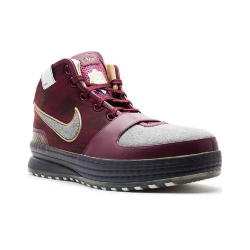 Nike Lebron 6 Wise Non-slip Lightweight Mid-Top Vintage Basketball Shoes Men's Red-2