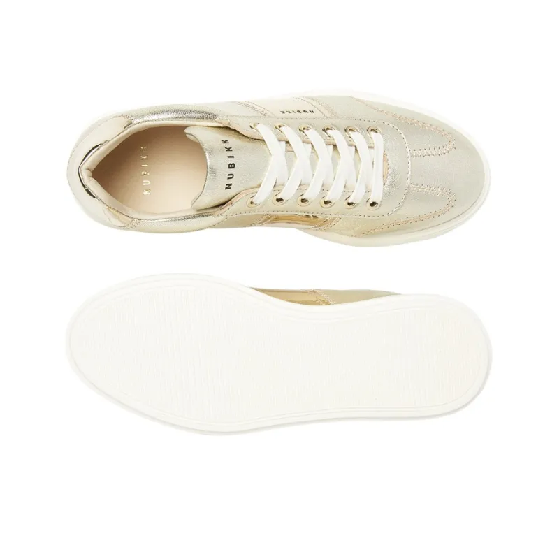 NUBIKK Elise Wing Low-Top Skateboard Shoes Women's Gold-4