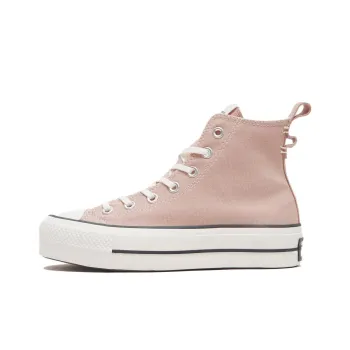 Converse All Star Lift Anti-Slip And Wear-Resistant Lightweight High-Top Skateboard Shoes Women's Pink