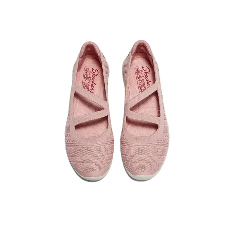 Skechers Modern Comfort Slip Resistant And Breathable Low Top Casual Shoes Women's Rose Red-4