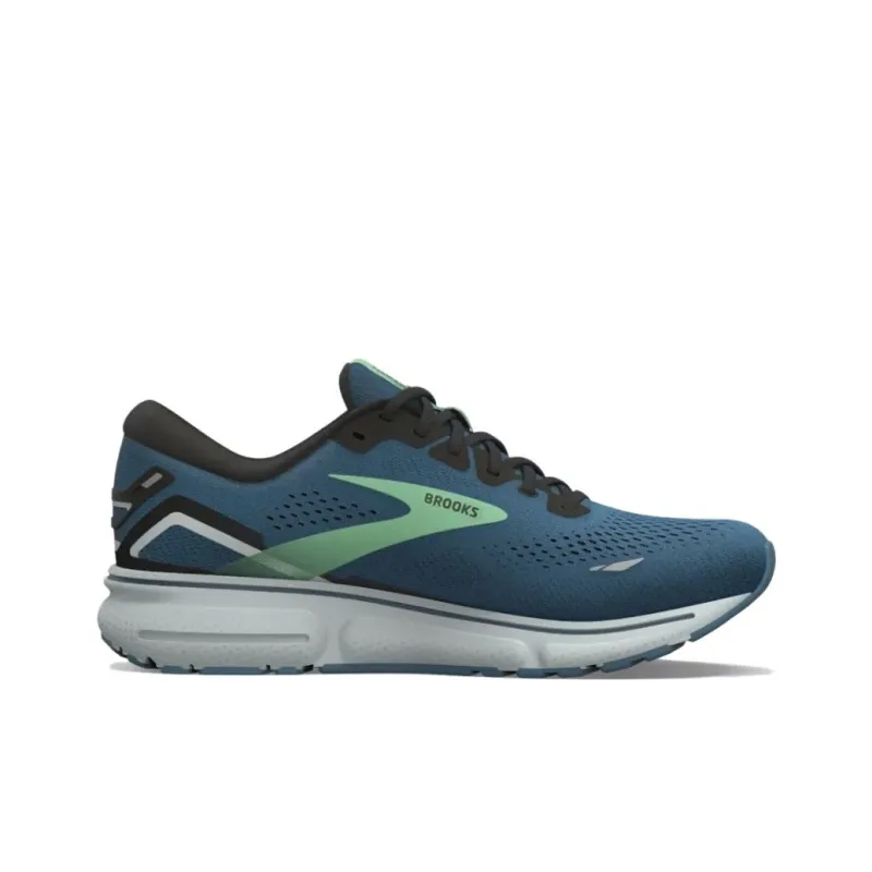 Brooks Ghost 15 Cushioning Wear Resistant Low Top Basketball Shoes Men's Blue Black-1