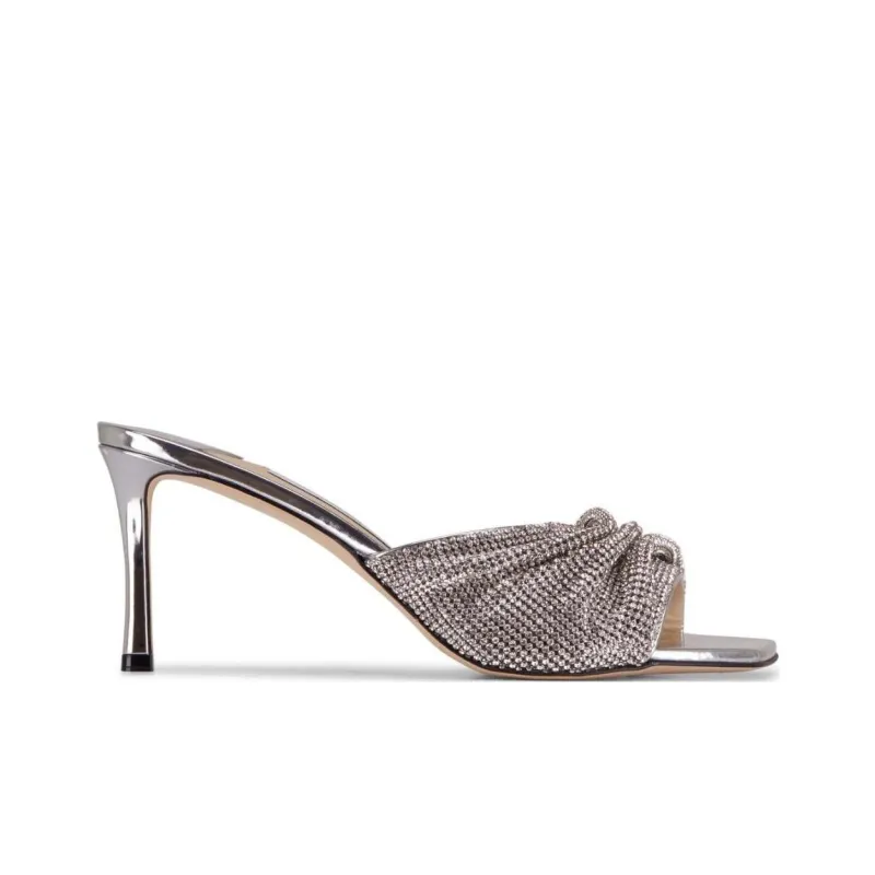 Jimmy Choo Crystal-embellished Leather Sandals-1