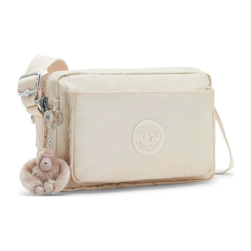 Kipling Polyamide Shoulder Bag, Crossbody Bag Medium Size Women's Beige Yellow-1