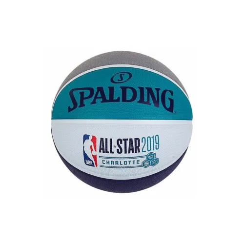 SPALDING Rubber Basketball Gray Blue Size 7 Training Unisex