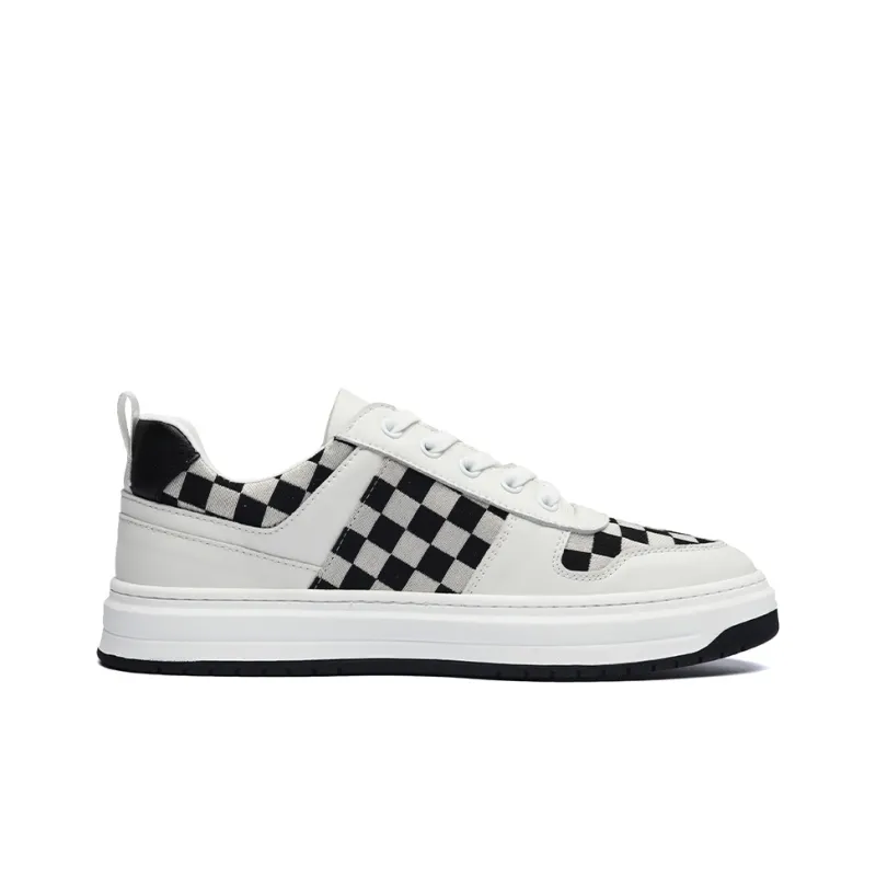 KAISER Abrasion Resistant Cushioning Low Top Casual Shoes Men's Black White-1