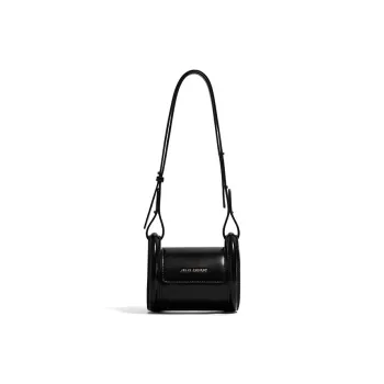 JELLYTOYBOY PU Valley Pack Cylinder Bag Shoulder Bag Crossbody Bag Women's Black