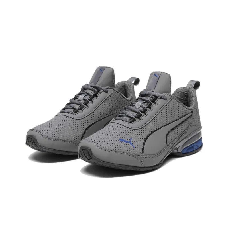 PUMA Anti-Slip Wear-Resistant Low-Top Running Shoes Men's Gray Blue-2