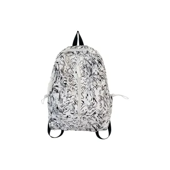 MOK Nylon Backpack Regular Unisex White/Black/Red/Light Blue