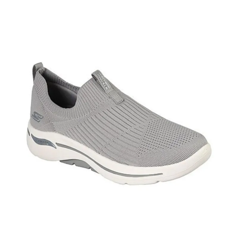 Skechers Go Walk Arch Fit -Iconic Cushioning Anti-Slip Wear-Resistant Breathability Low-Top Casual Shoes Women's Gray-2