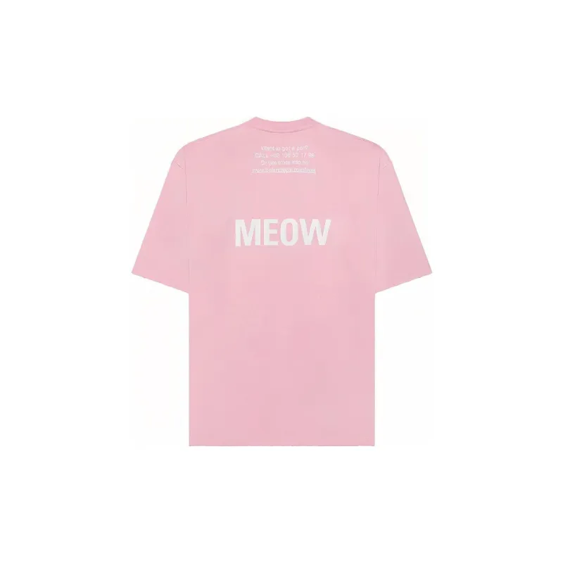 Balenciaga I Love Cats T Shirt 'Pink'-1