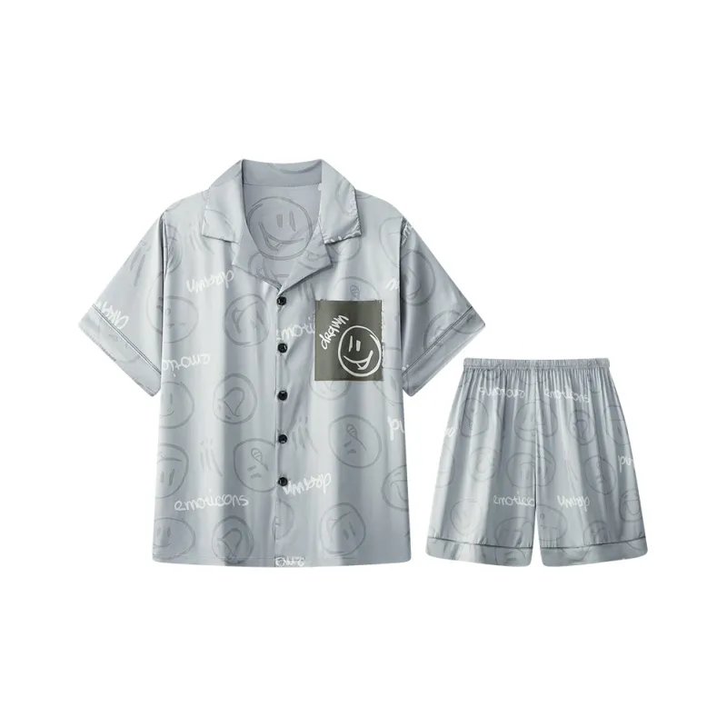 Qiao Ni Tong Pajama Set Men's Black-10