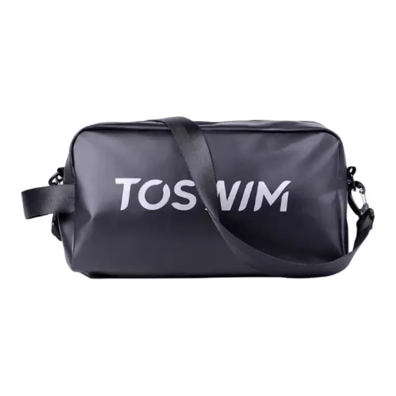TOSWIM Water Resistant Fabric Swim Bag Unisex Gray/Black-0