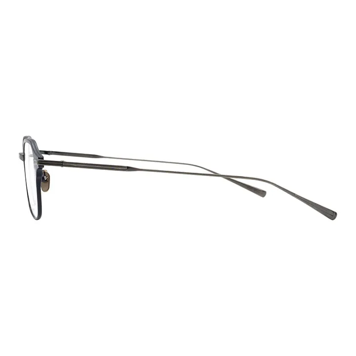 MASUNAGA Titanium Square Eyeglass Frames Unisex Deep Sea Blue-2