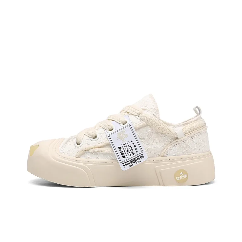 Q-AND Wrapping Anti-Slip Shock-Absorbing And Wear-Resistant Low-Top Skateboard Shoes Unisex-0