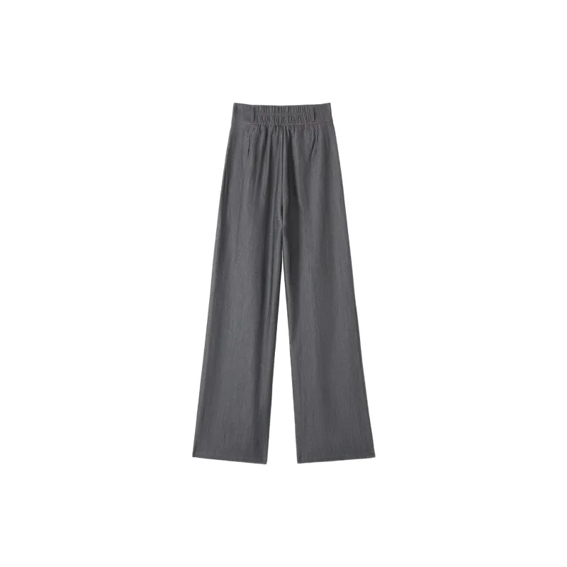 0571 Family Casual Pants Women's Black Gray-1
