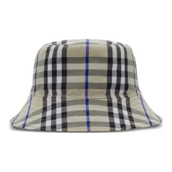 Burberry Check-Pattern Reversible Pull-On Bucket Hat