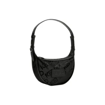 KENZO Polyester HOBO Bag Shoulder Handbag Medium Size Women's Black