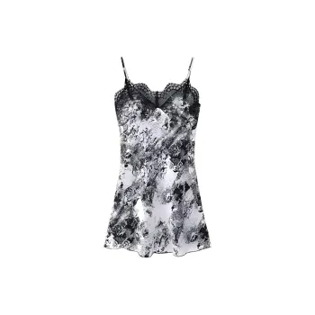 OEING Nightgown Women's Black White