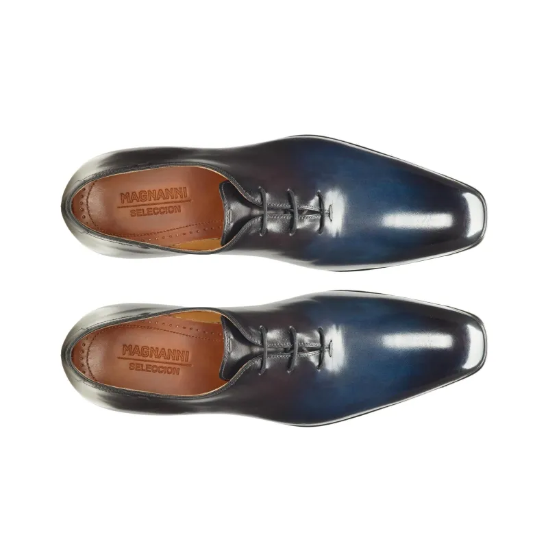 Magnanni Selección Dress Shoes Men's Marine Blue-3