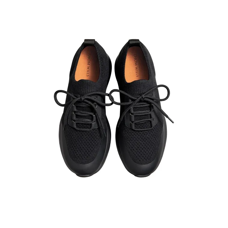THOM WILLS Cushioning Rebound Low Top Running Shoes Men's Black-9