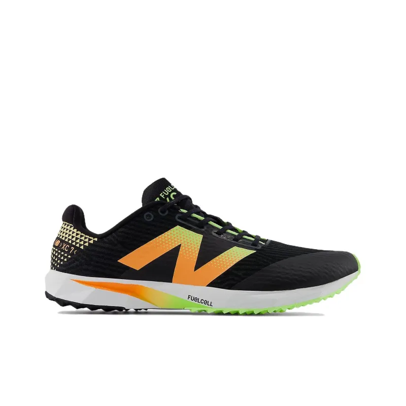 New Balance FuelCell XC7 V5 Black Bleached Lime Glo Hot Mango Women's-1