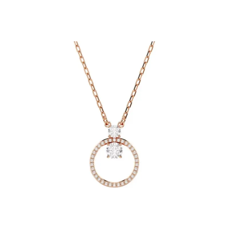 Swarovski Constella Synthetic Cubic Zirconia Necklaces Women's Rose Gold-0