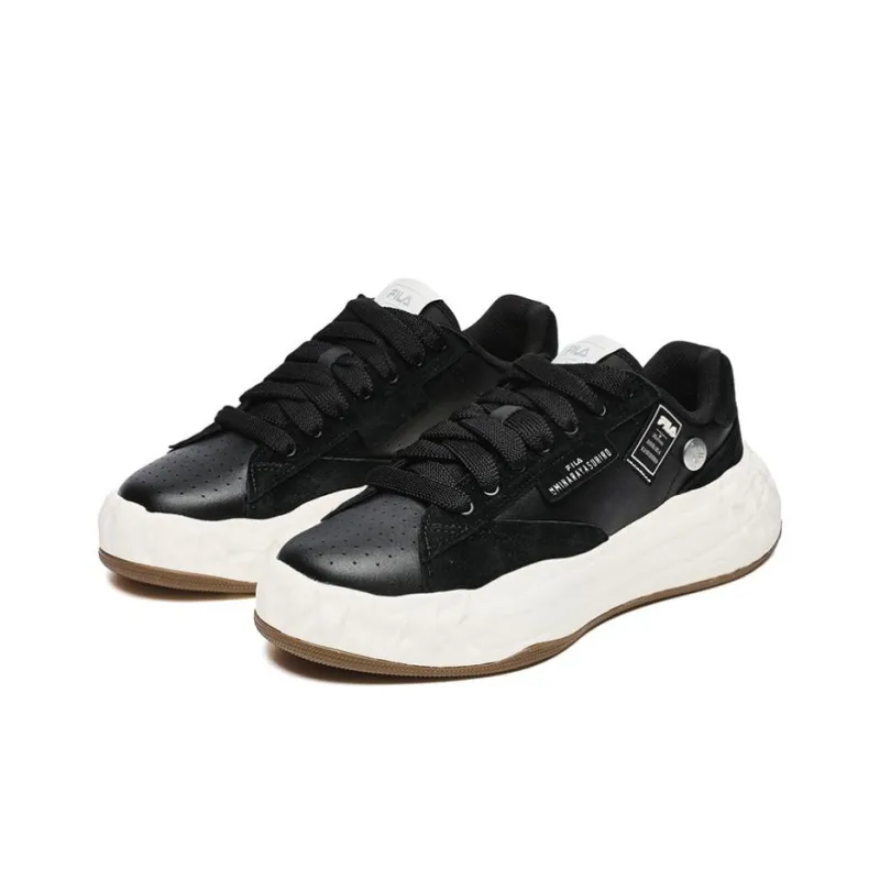 FILA FM 20 Anti Slip Wear Resistant Low Top Skateboard Shoes Women's Black-2