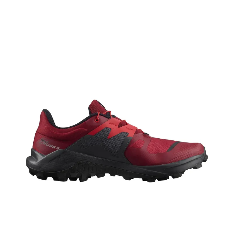 SALOMON Wildcross 2 Running Shoes Men Low-Top Black/Red-1