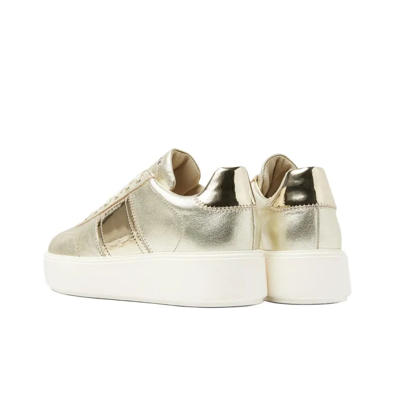 NUBIKK Elise Wing Low-Top Skateboard Shoes Women's Gold-3
