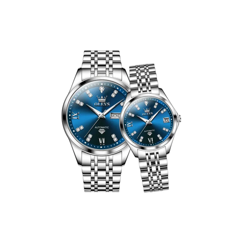 OLEVS Automatic Mechanical Movement Watch Unisex White Dial-7