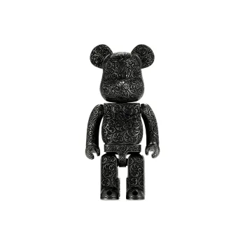 BE@RBRICK 400% Royal Selangor Arabesque Black Royal Selangor Black Trendy Figures 28cm