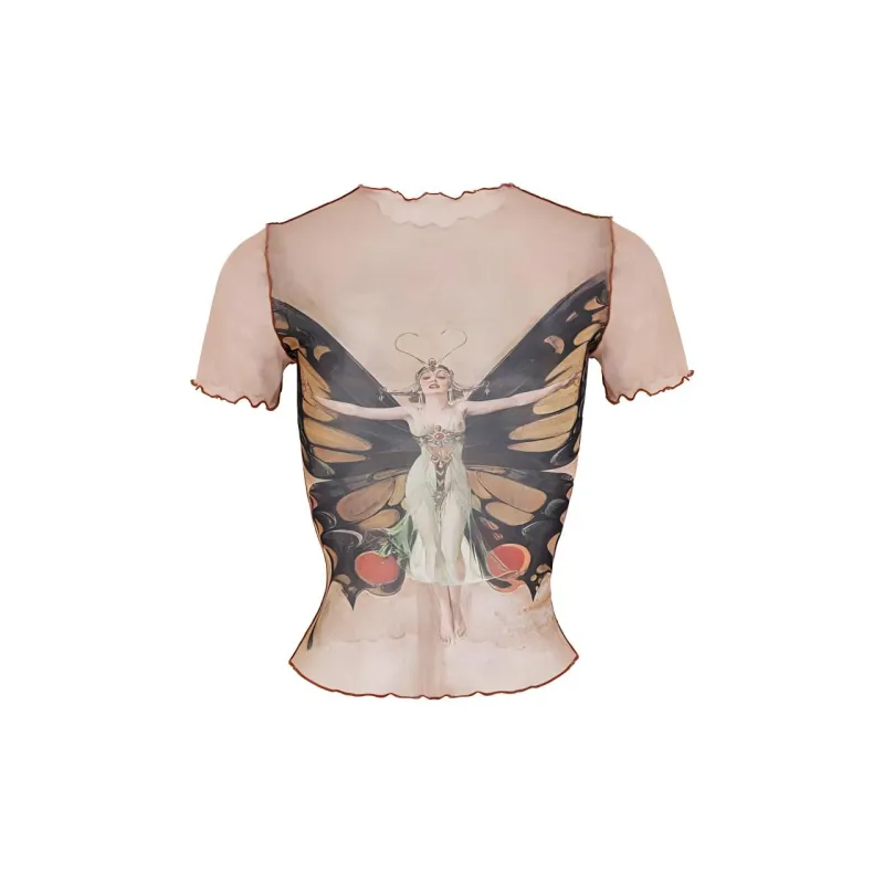 JYOSEI Crop Tops Women's Light Coffee-1