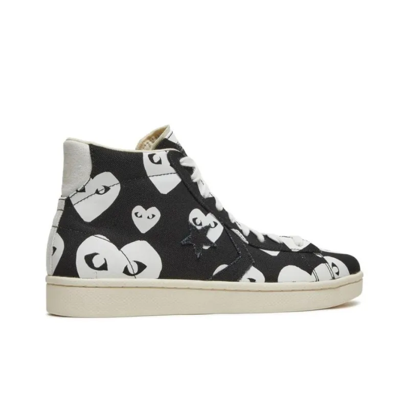 Converse Comme Des Garçons X Pro Leather 'Black White'-1