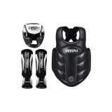 Black, Head Guard+Chest Protection+Leg Protection