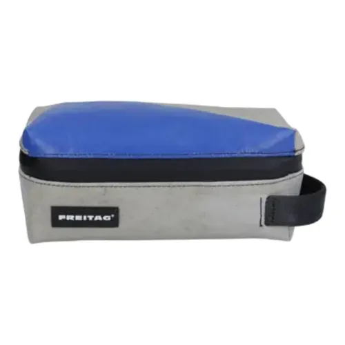 FREITAG Storage Bags Light Gray With Blue Accents