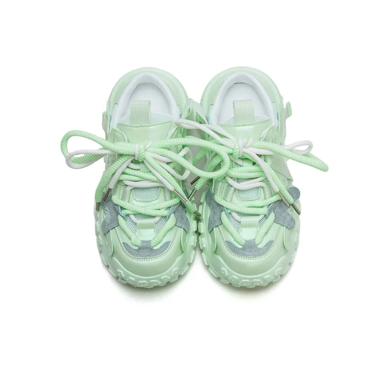 Jay Wear Resistant Breathable Height Increasing Low Top Chunky Sneakers Women's-7